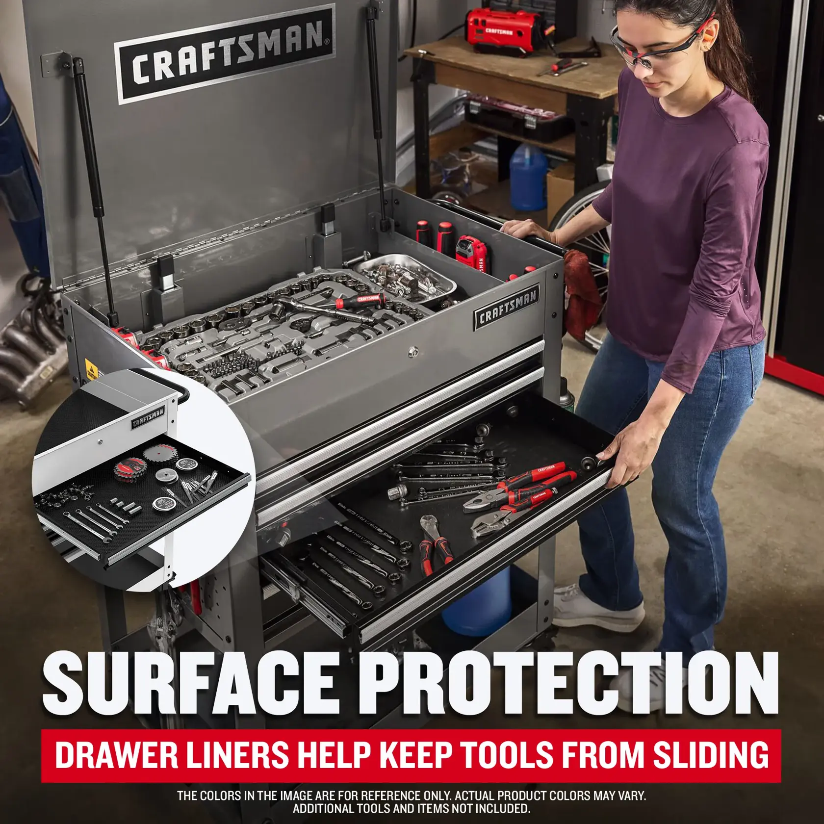 eComm Graphic Surface Protection of CRAFTSMAN White Utility Cart