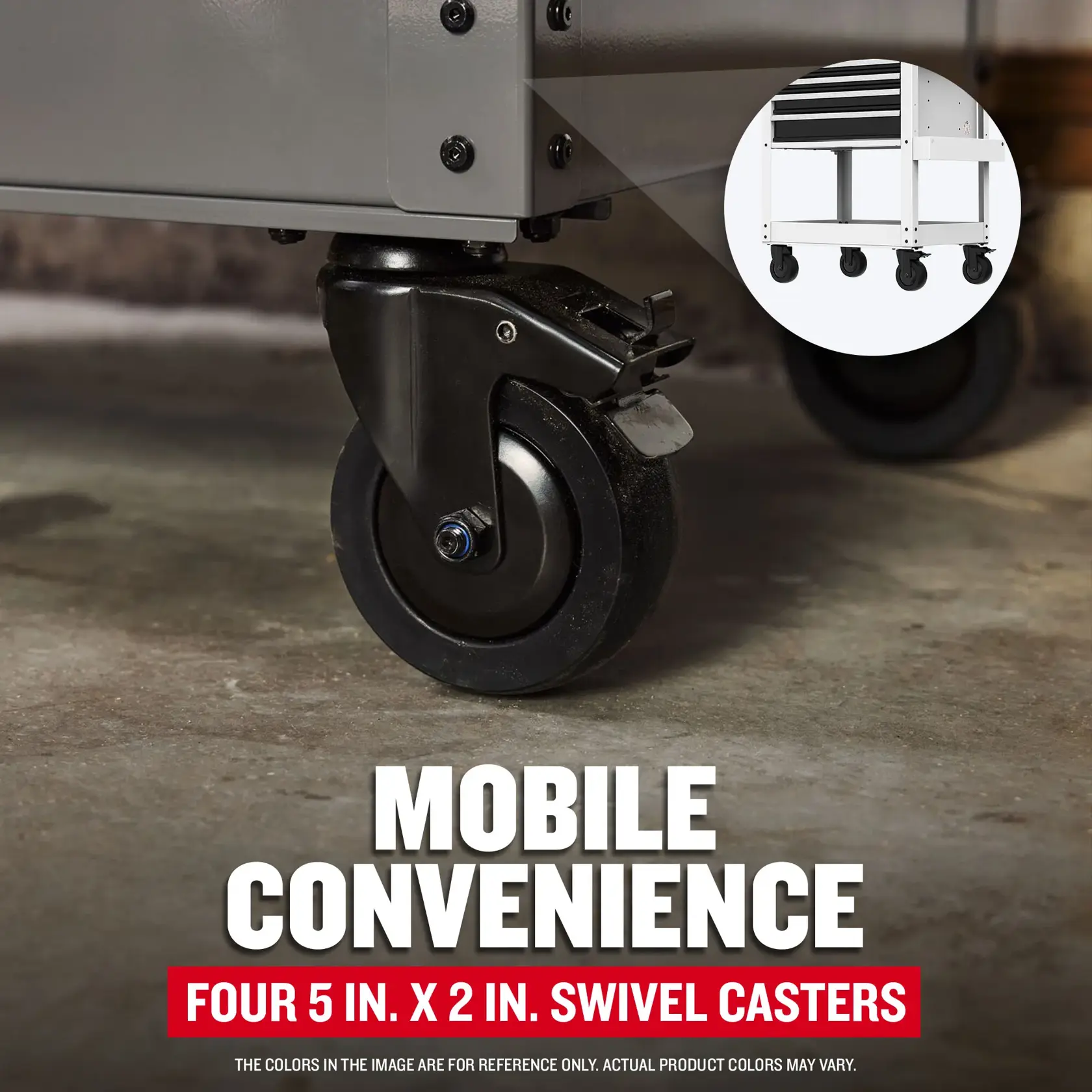 eComm Graphic Mobile Convenience of CRAFTSMAN White Utility Cart