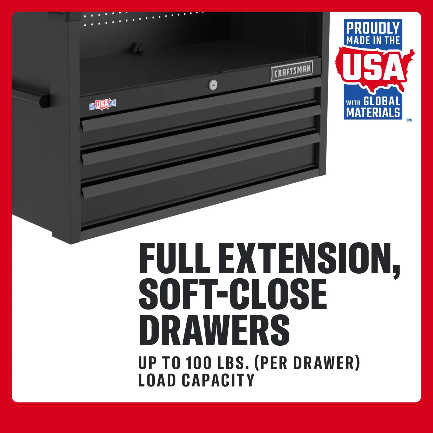 3-Drawer Red, White, And Blue Patriotic Chest