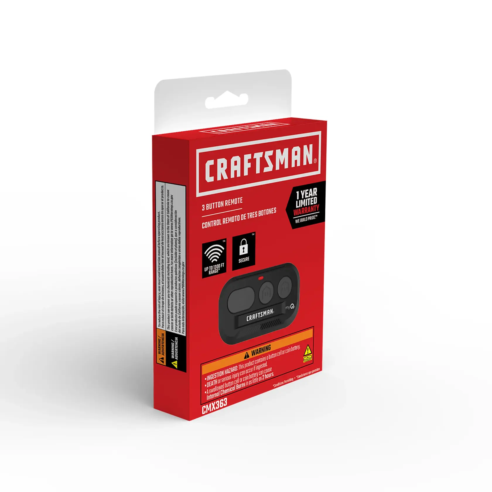 CRAFTSMAN® MYQ 3 Button Garage Door Opener Remote