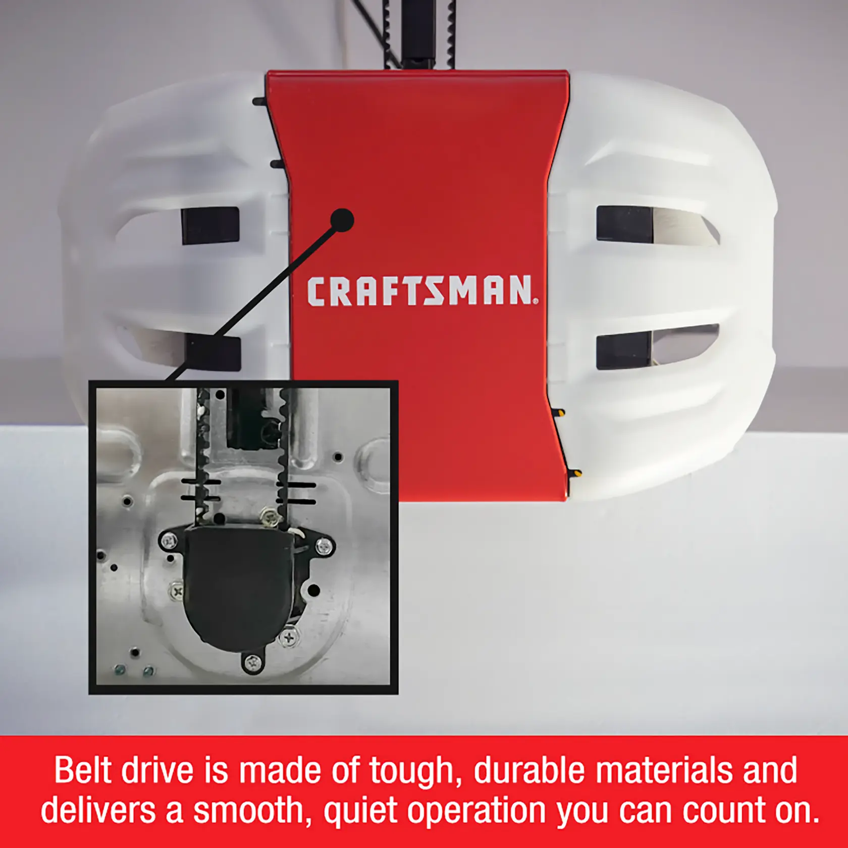 CRAFTSMAN 1.25 HP myQ Belt Drive Smart Garage Door Opener Kit CRAFTSMAN 1.25 HP myQ Belt Drive Smart Garage Door Opener Kit