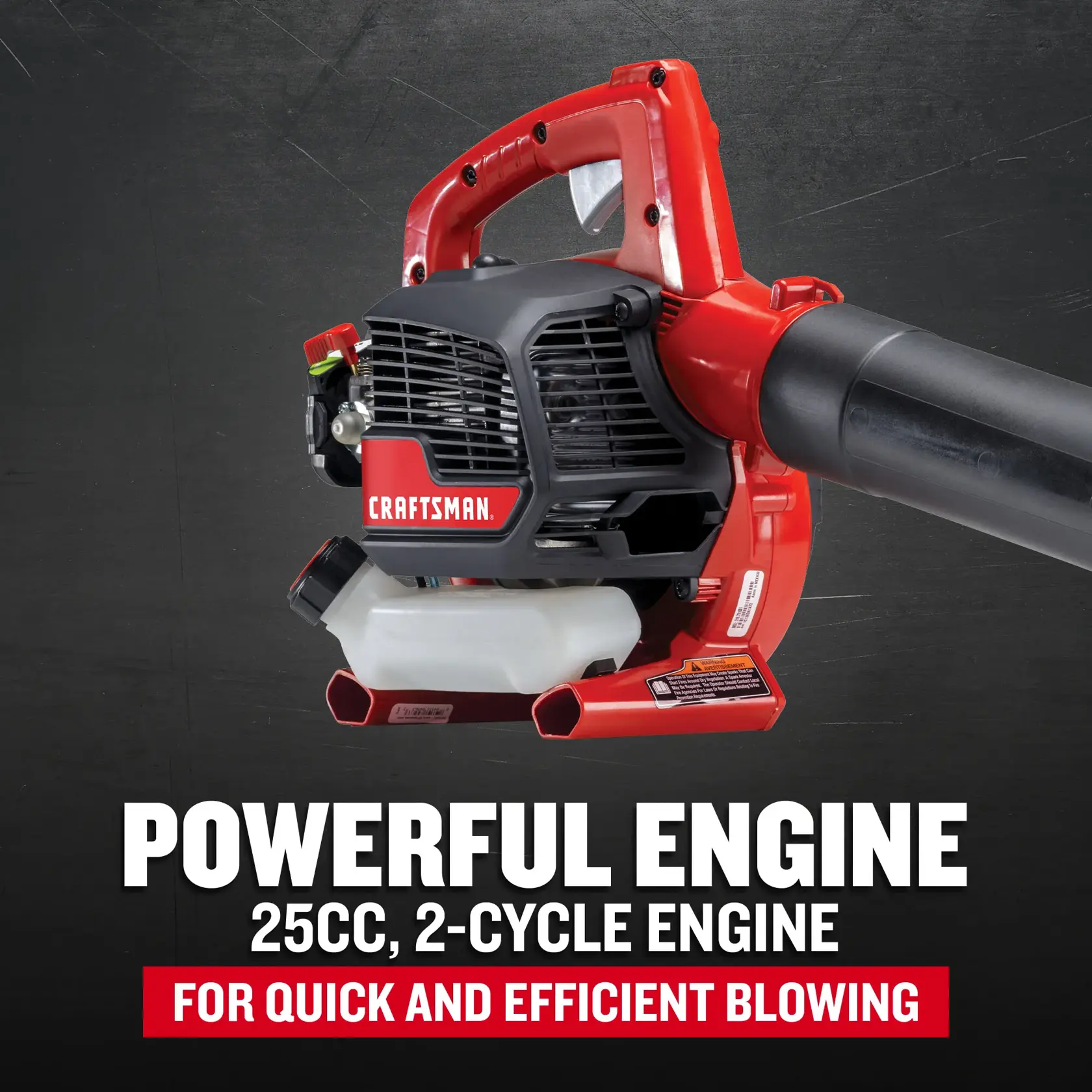 CRAFTSMAN CMXGAAMR25BL 200 MPH 430 CFM 2-Cycle 25 cc Gas Handheld Leaf Blower F+B 