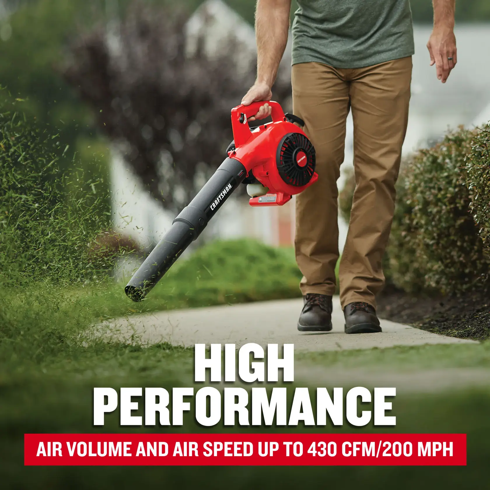 CRAFTSMAN CMXGAAMR25BL 200 MPH 430 CFM 2-Cycle 25 cc Gas Handheld Leaf Blower F+B 