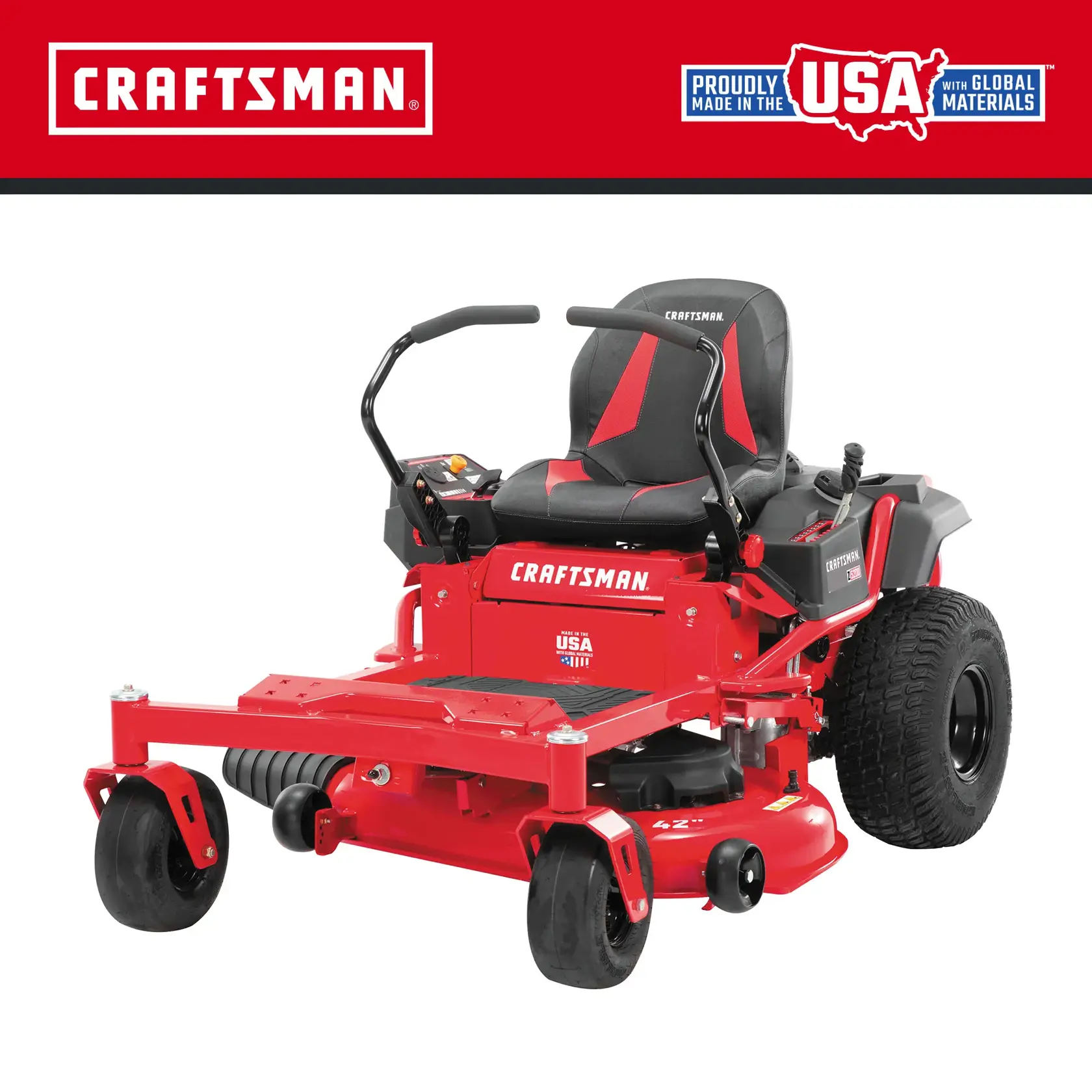 まー CRAFTSMAN 42-Inch 20 HP* Gas Zero-Turn Riding Lawn Mower