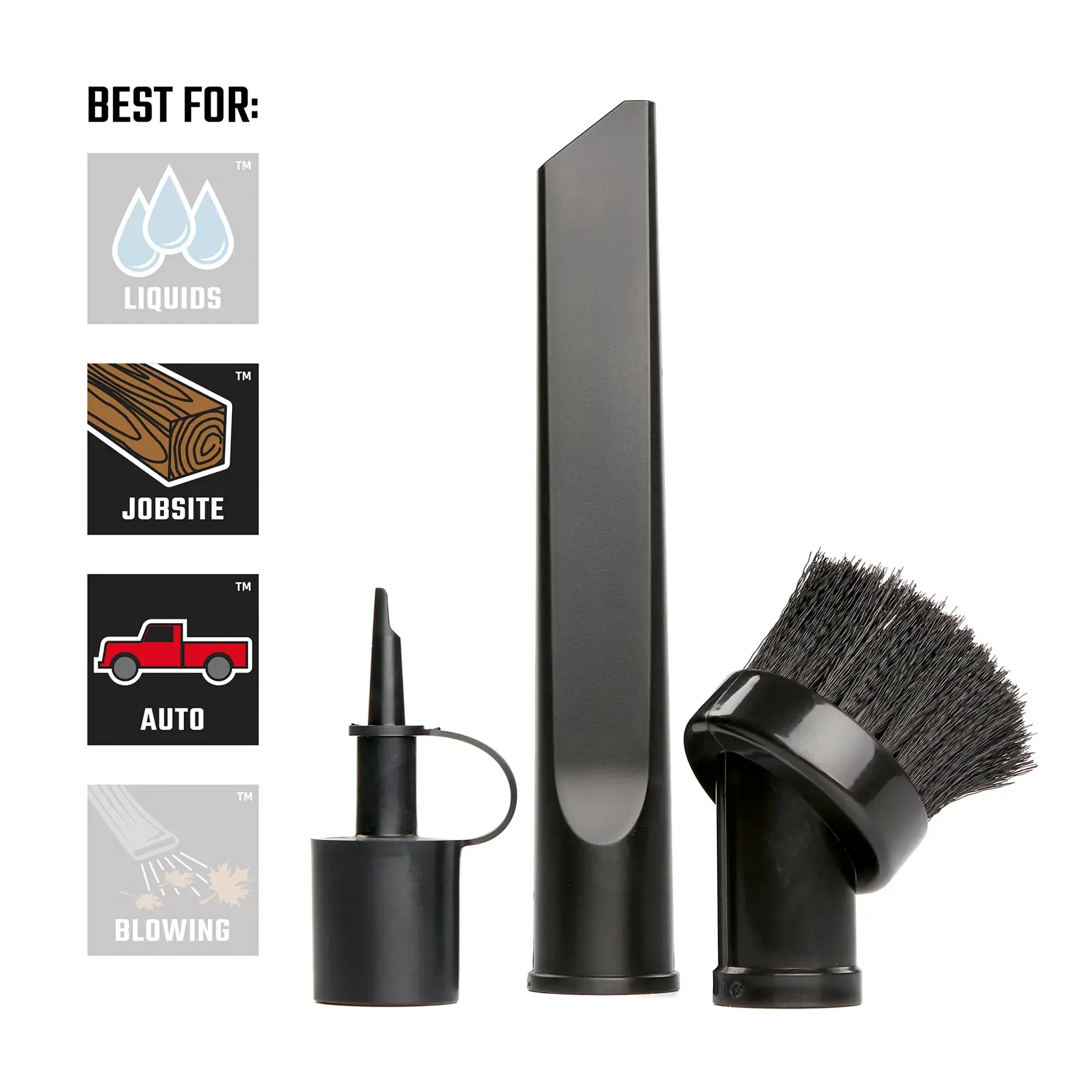 CRAFTSMAN 1-1/4 inch 3-Piece Wet/Dry Vacuum Accessory Kit for Shop Vacuums for jobsite and auto