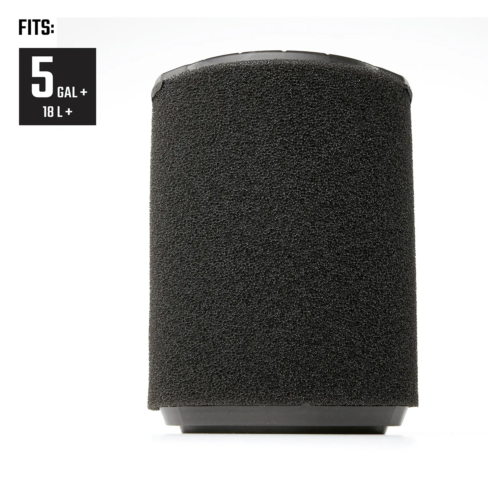 Front of General Dirt Filter illustrating compatibility with 5-20 Gallon CRAFTSMAN Shop Vacuums