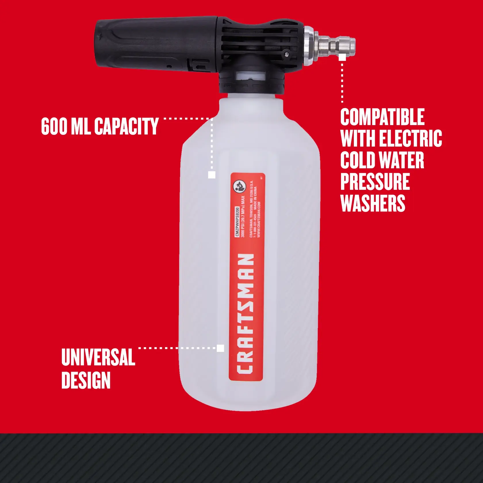 Graphic of CRAFTSMAN Accessories: Blowers, Trimmers & Edgers highlighting product features