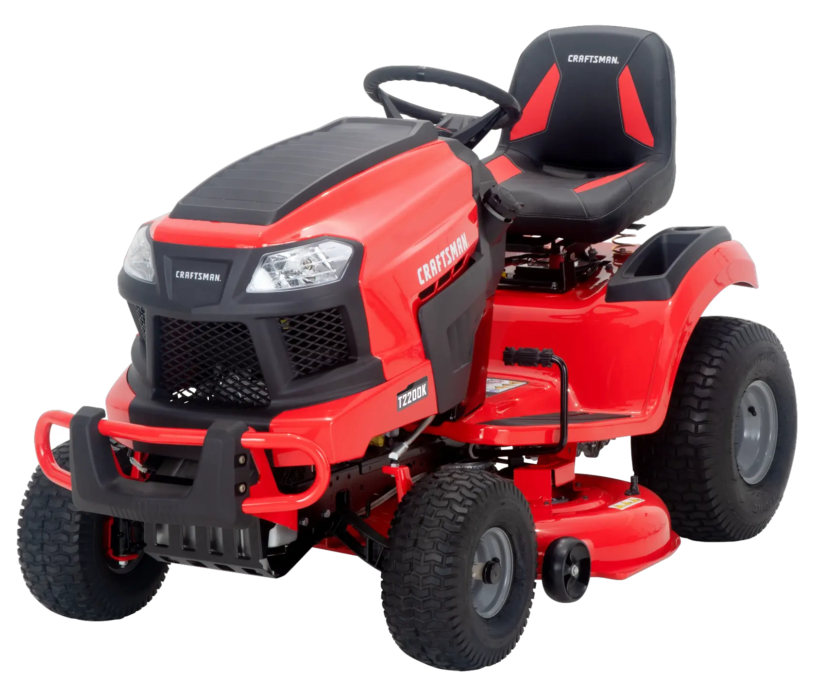 T2200K Gas Riding Mower Left Angle Downward View