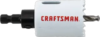 View of CRAFTSMAN Hole Saws on white background