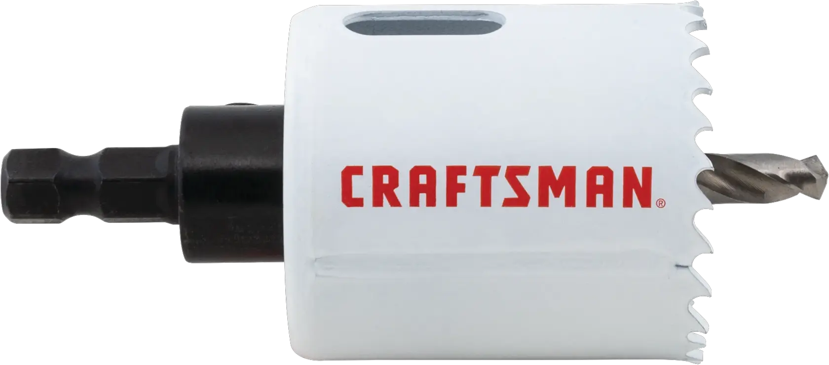View of CRAFTSMAN Hole Saws on white background