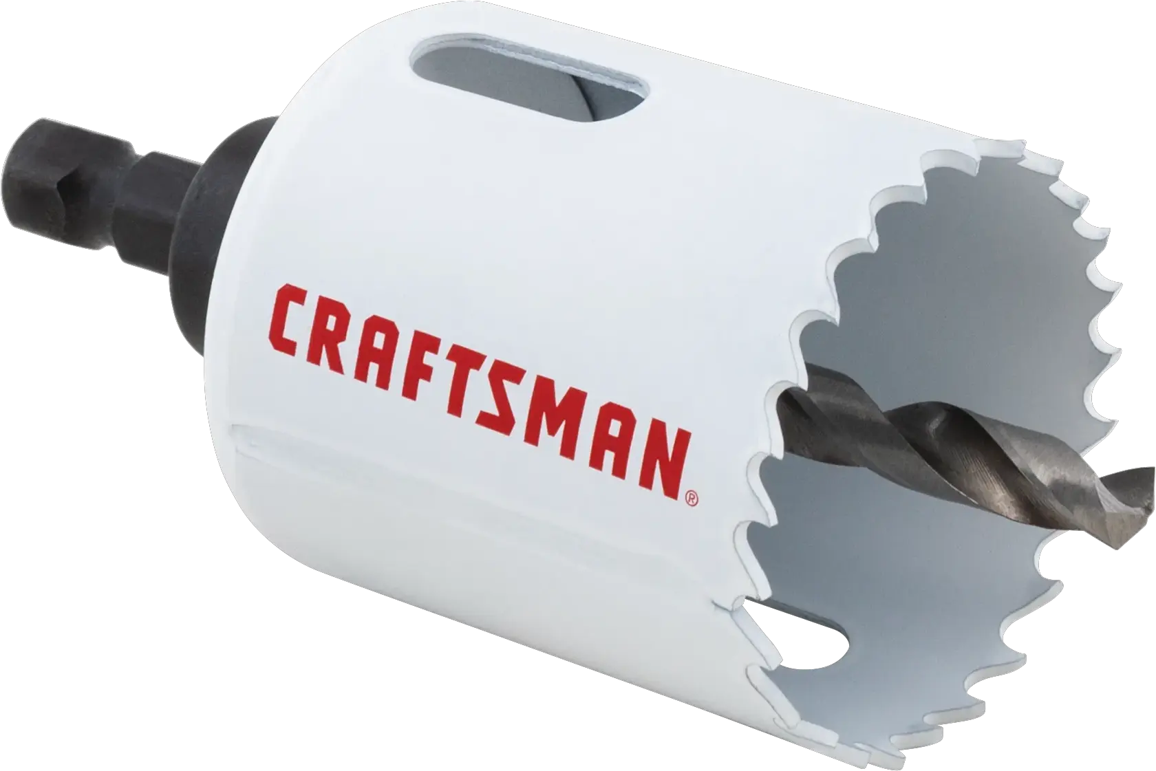 View of CRAFTSMAN Hole Saws on white background
