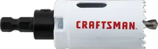 View of CRAFTSMAN Hole Saws on white background