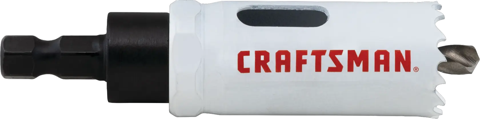 View of CRAFTSMAN Hole Saws on white background