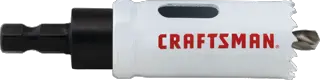View of CRAFTSMAN Hole Saws on white background