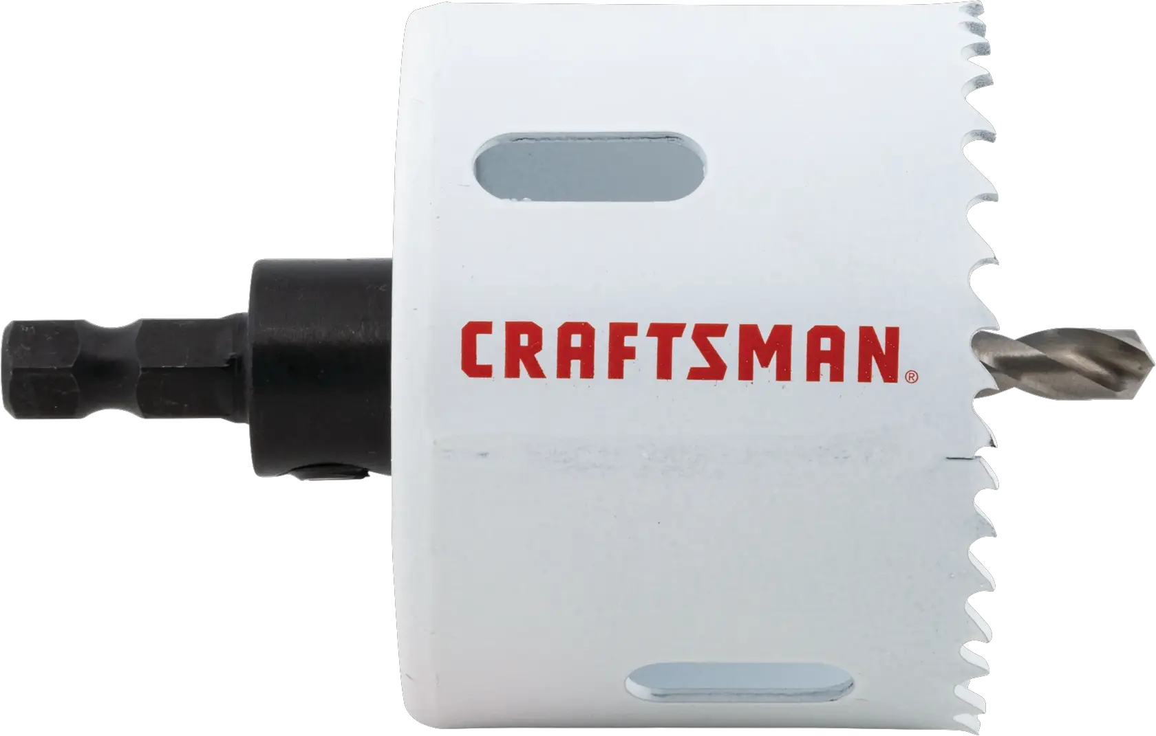View of CRAFTSMAN Hole Saws on white background