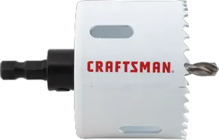 View of CRAFTSMAN Hole Saws on white background