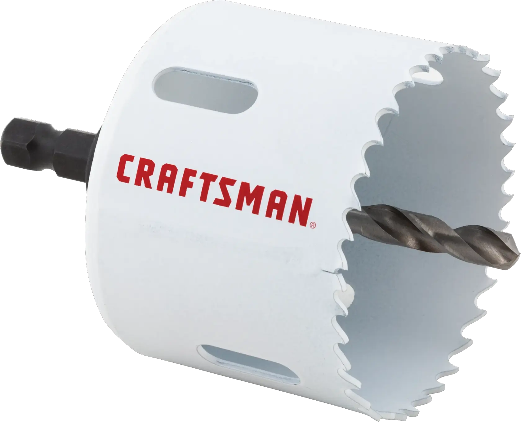 View of CRAFTSMAN Hole Saws on white background