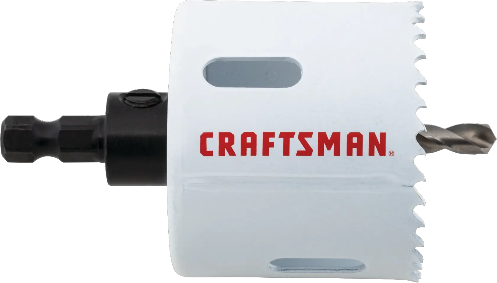 View of CRAFTSMAN Hole Saws on white background