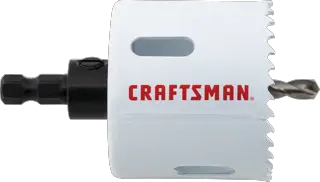 View of CRAFTSMAN Hole Saws on white background