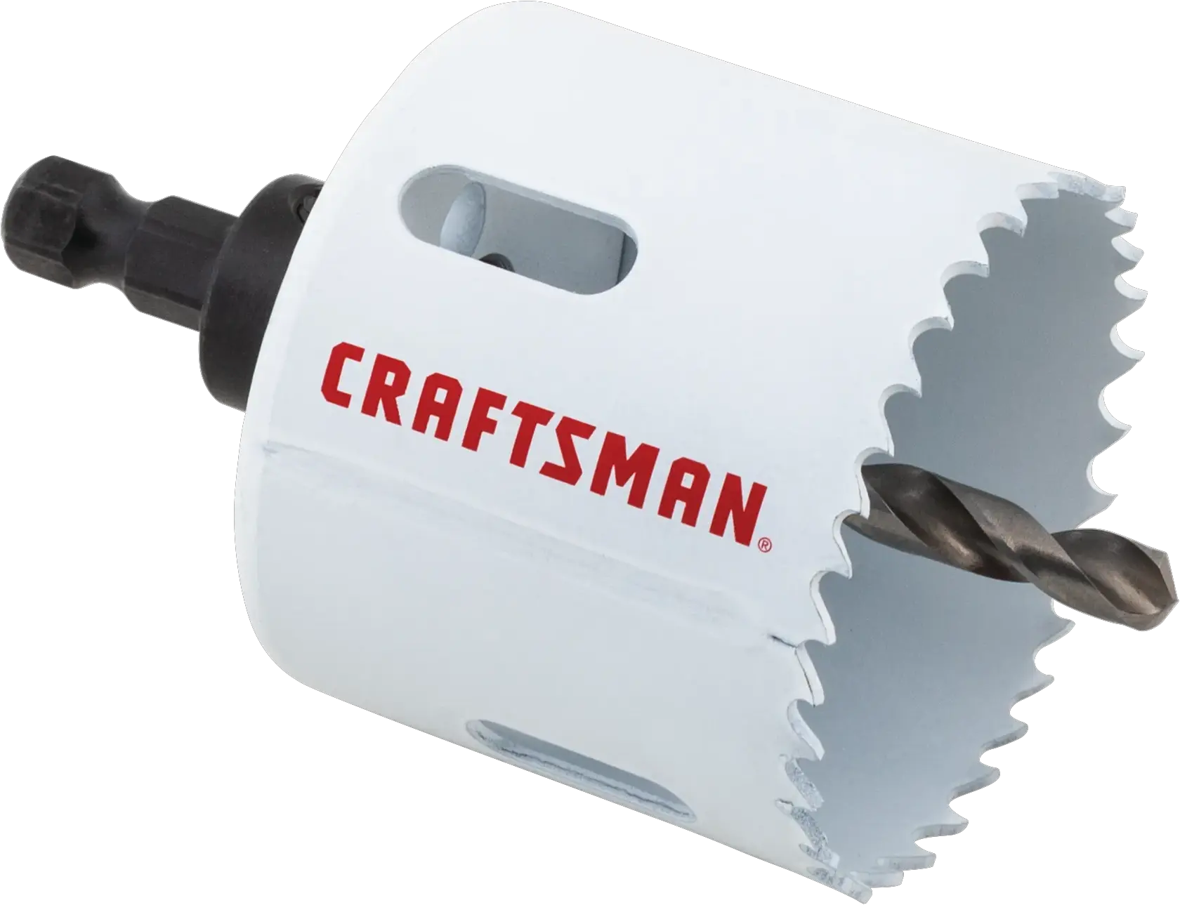View of CRAFTSMAN Hole Saws on white background