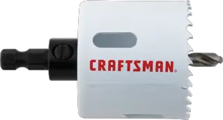 View of CRAFTSMAN Hole Saws on white background