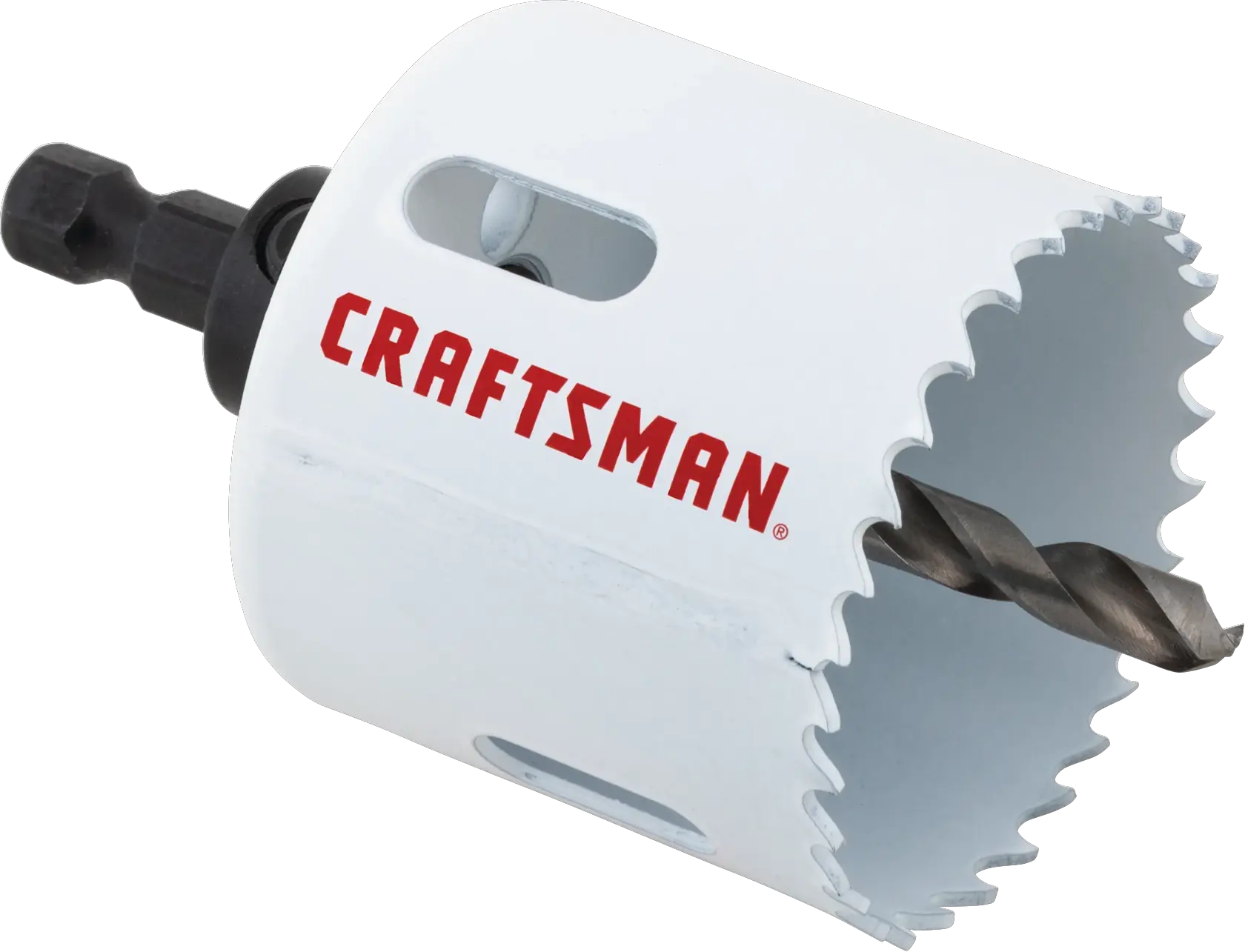View of CRAFTSMAN Hole Saws on white background