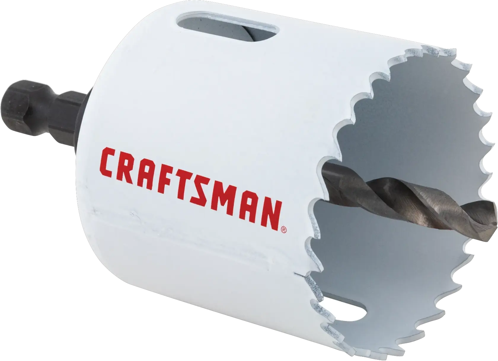 View of CRAFTSMAN Hole Saws on white background