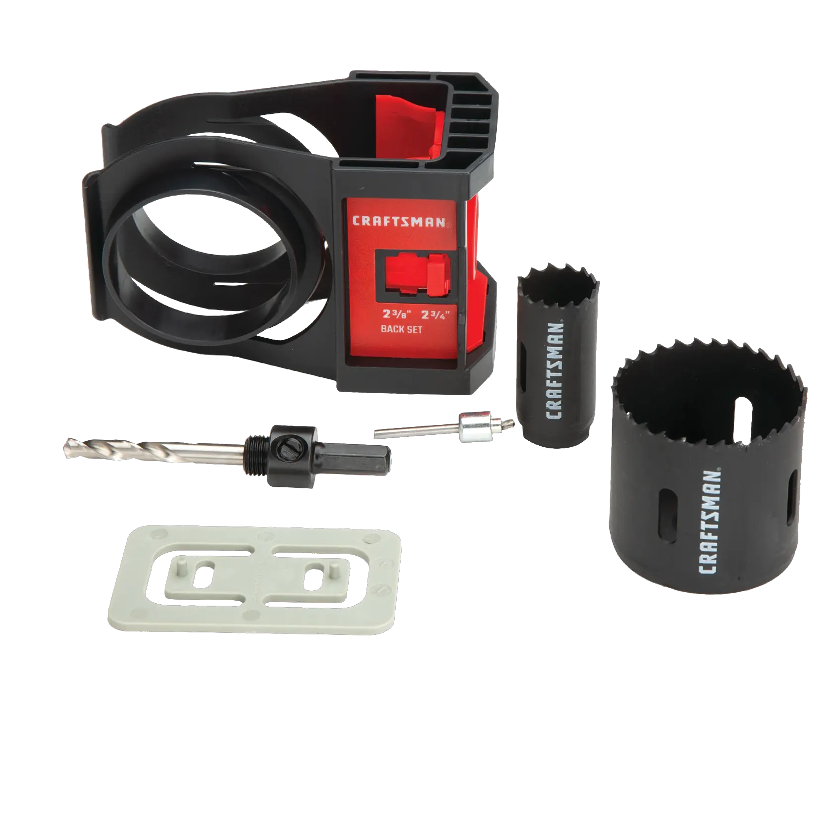 View of CRAFTSMAN Hole Saws on white background