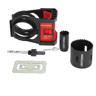 View of CRAFTSMAN Hole Saws on white background