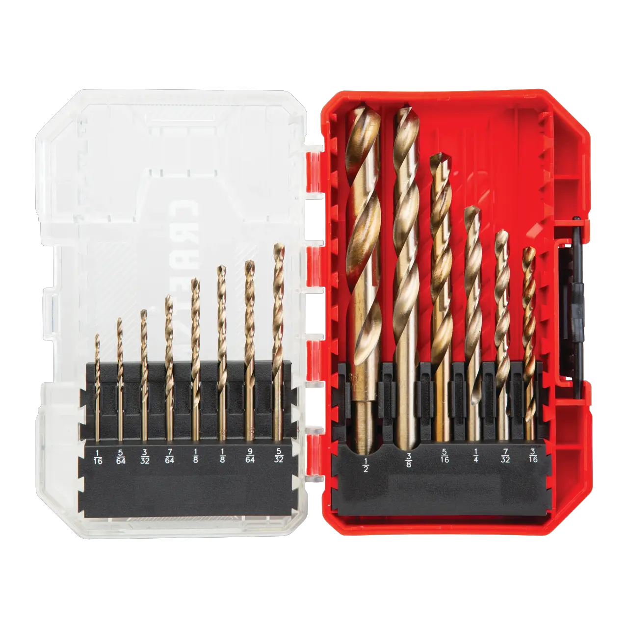 14 piece gold oxide drill bit set.