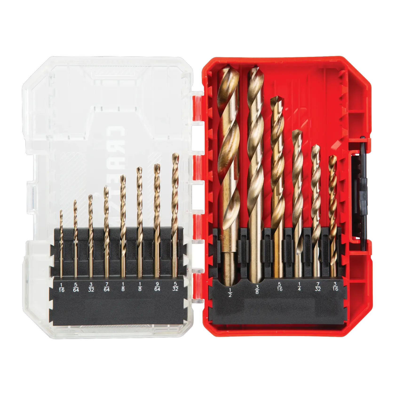 14 piece gold oxide drill bit set.