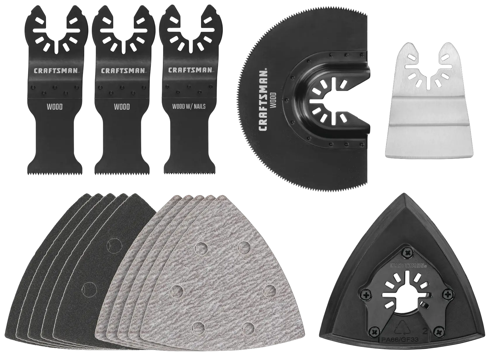 View of CRAFTSMAN Blades: Oscillating Tools on white background