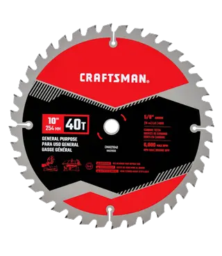 View of CRAFTSMAN Blades: Table Saw on white background