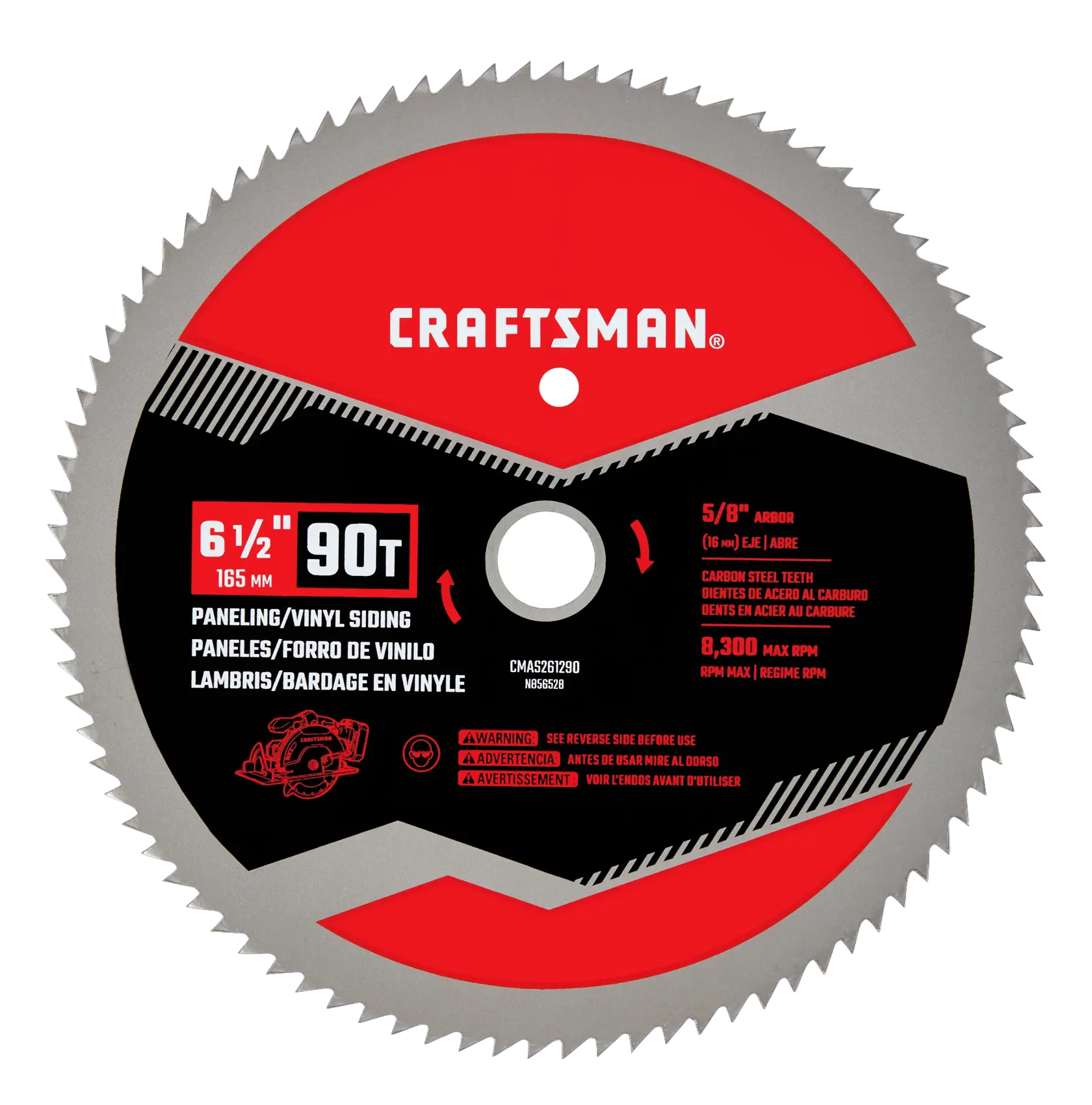 6 and a half inch 90 tooth paneling saw blade.