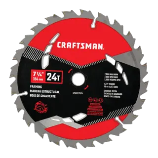 View of CRAFTSMAN Blades: Table Saw on white background