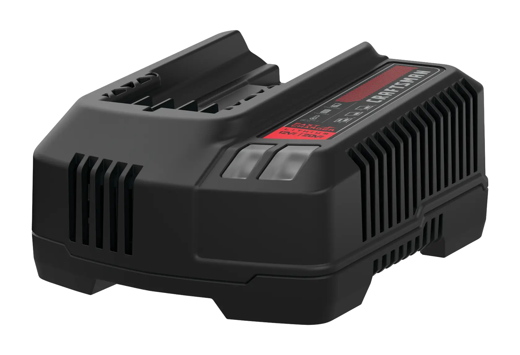 View of CRAFTSMAN Batteries & Chargers on white background