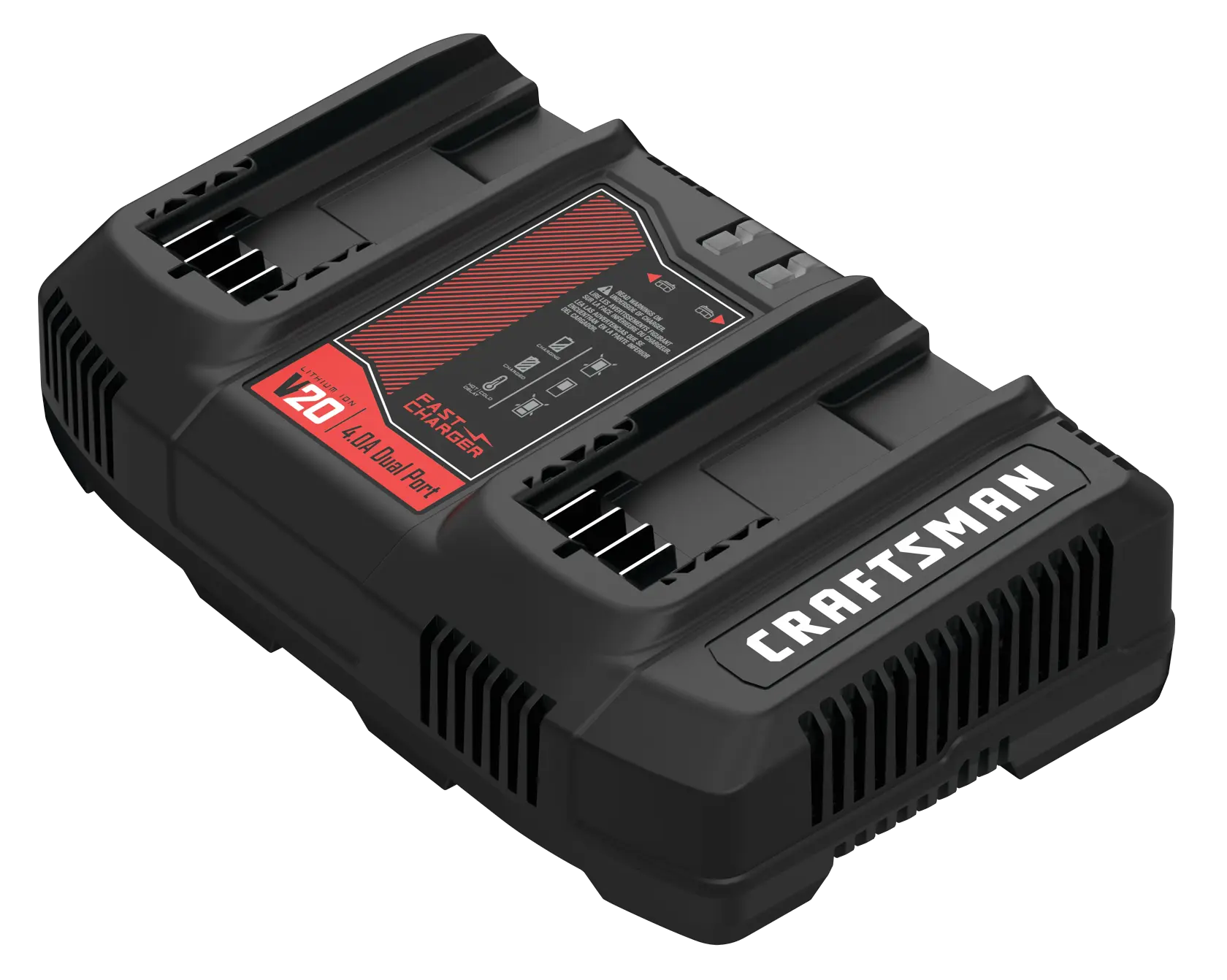 View of CRAFTSMAN Batteries & Chargers on white background