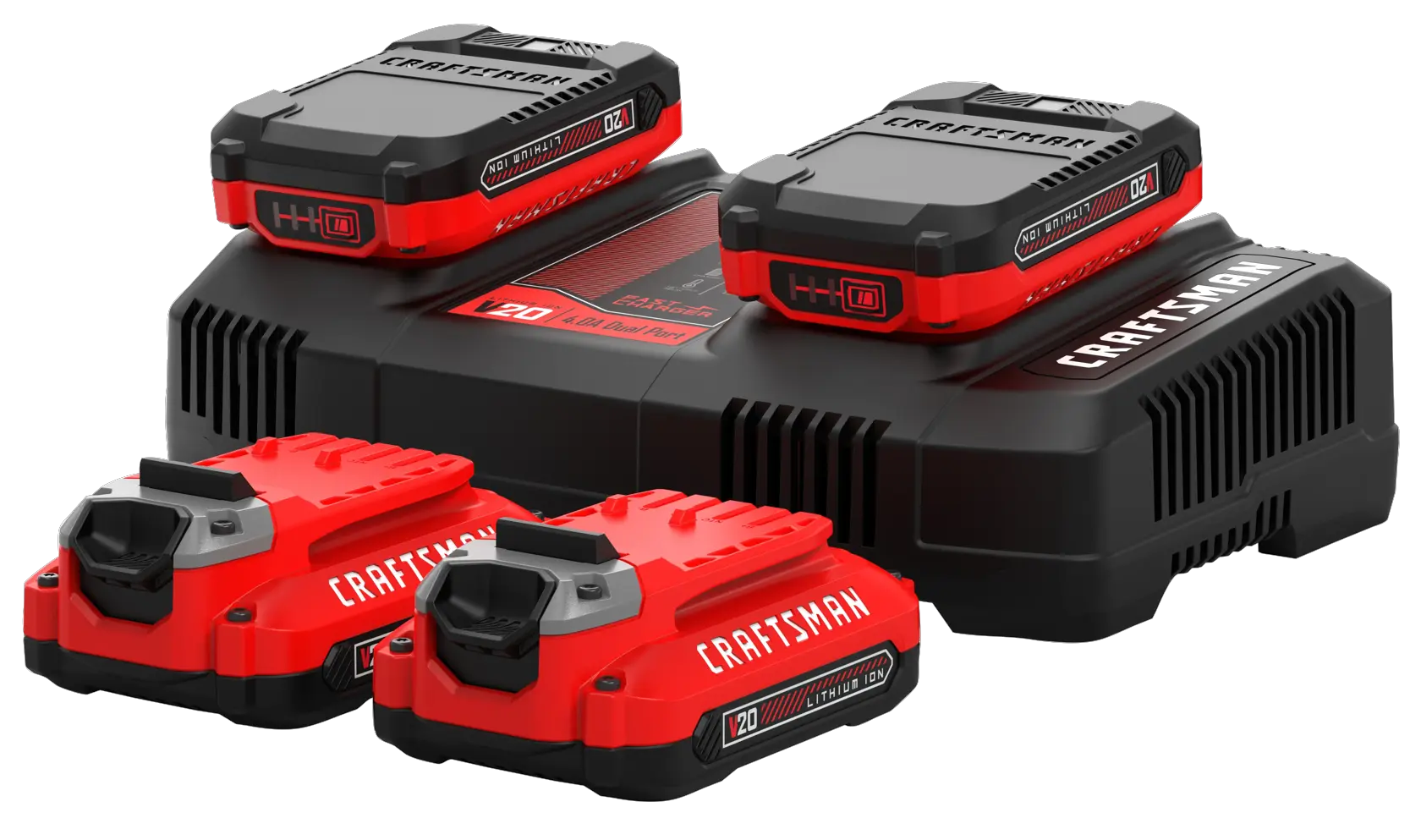 CRAFTSMAN® 4 pack 1.5AH V20 Batteries and Charger