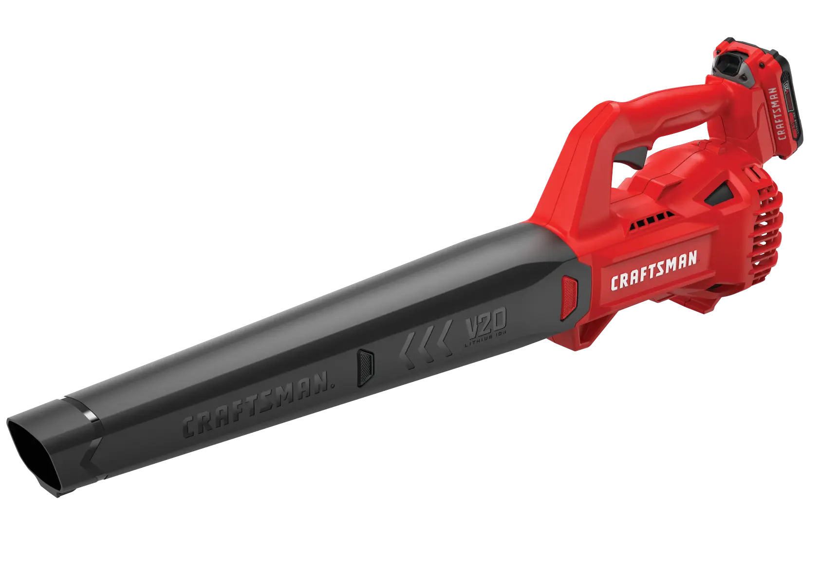 View of CRAFTSMAN Leaf Blowers on white background