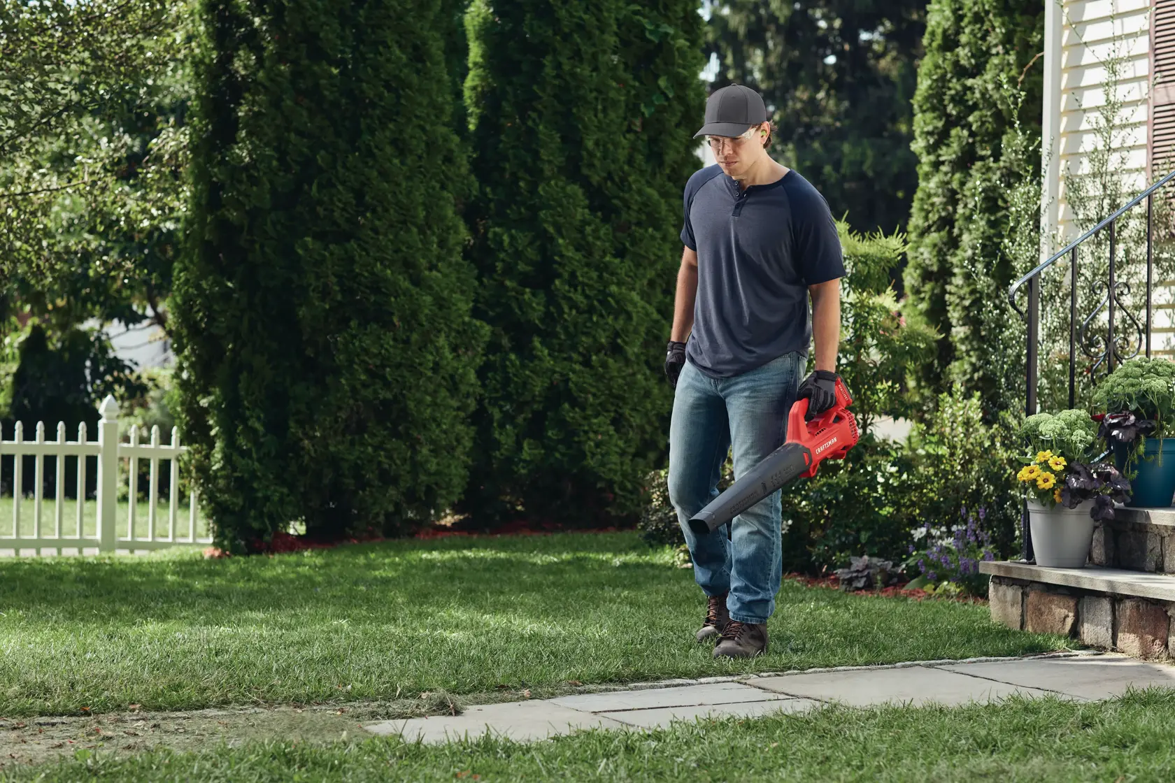 View of CRAFTSMAN Leaf Blowers  being used by consumer