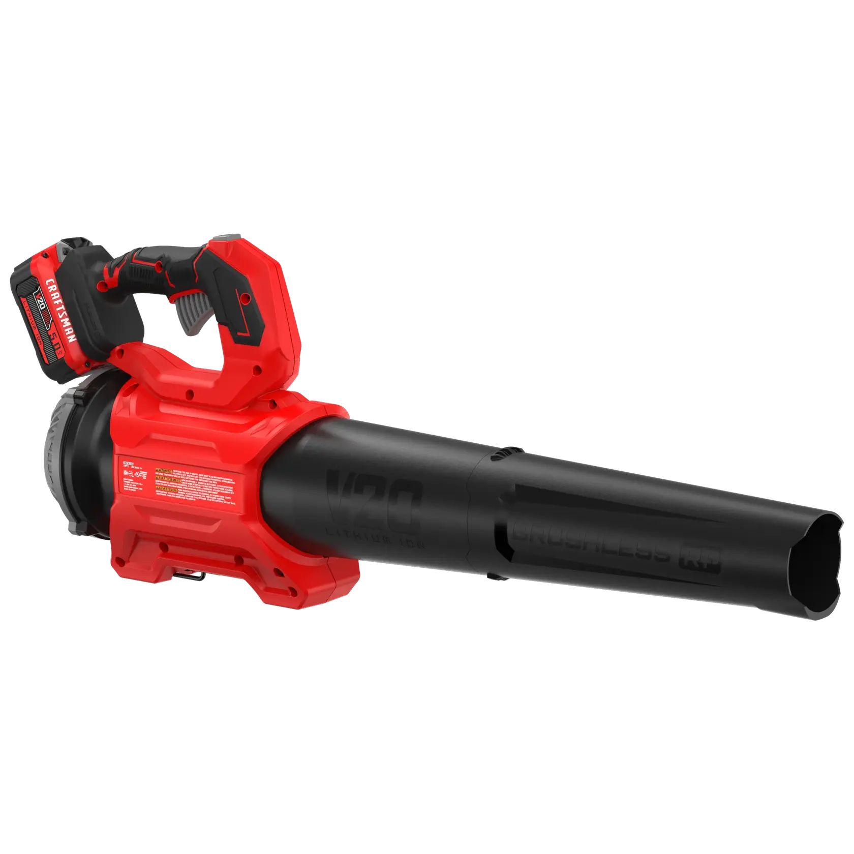 CRAFTSMAN V20 BRUSHLESSRP Blower 5.0Ah on white background