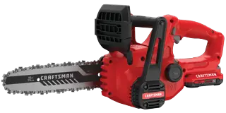 Cordless 10 inch chainsaw kit 2 amp hour.