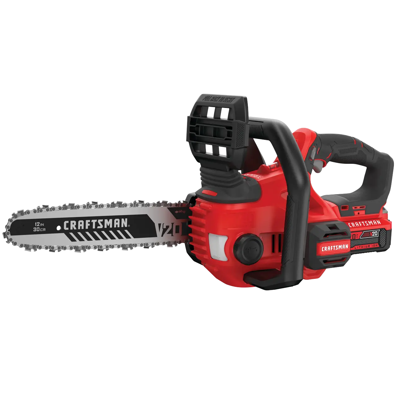 12 inch cordless compact chainsaw kit 4 amp hour.