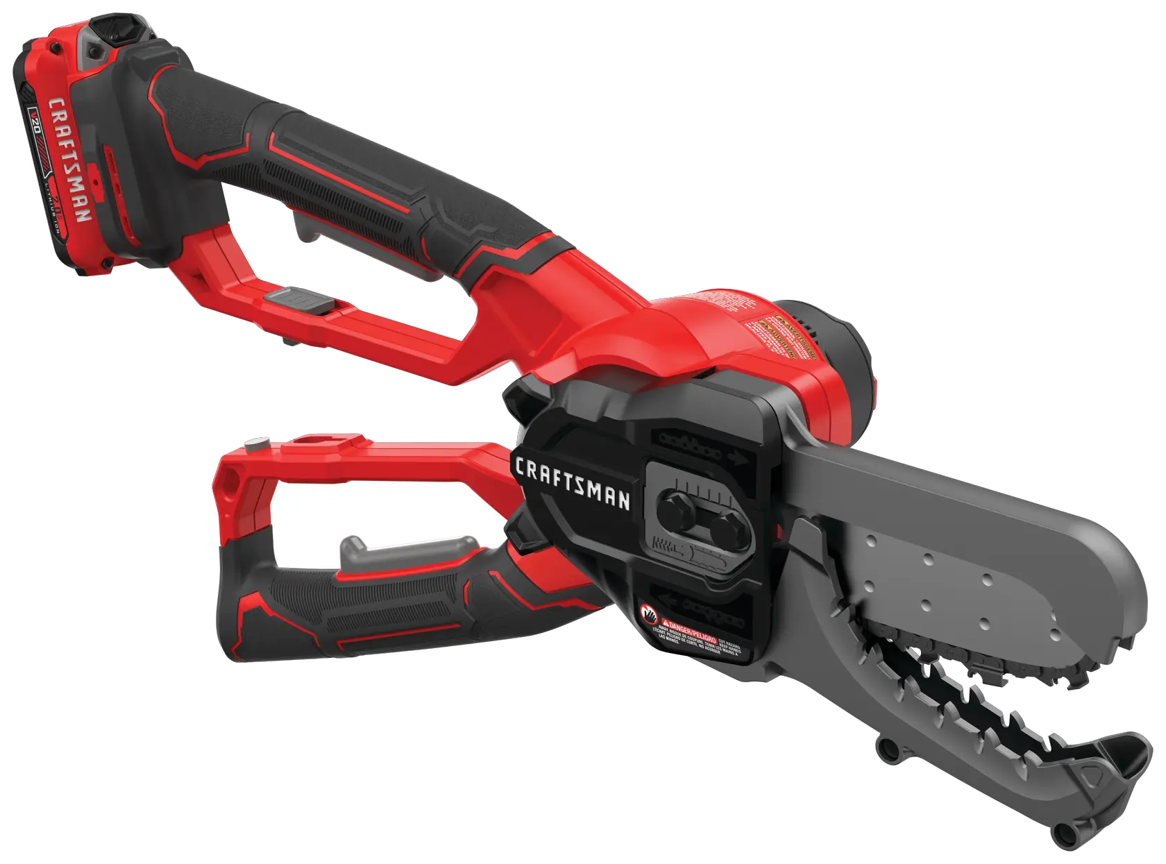 6 inch cordless compact chainsaw lopper kit 2 amp hour.