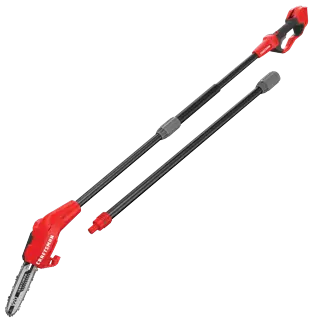 View of CRAFTSMAN Pole Saws on white background