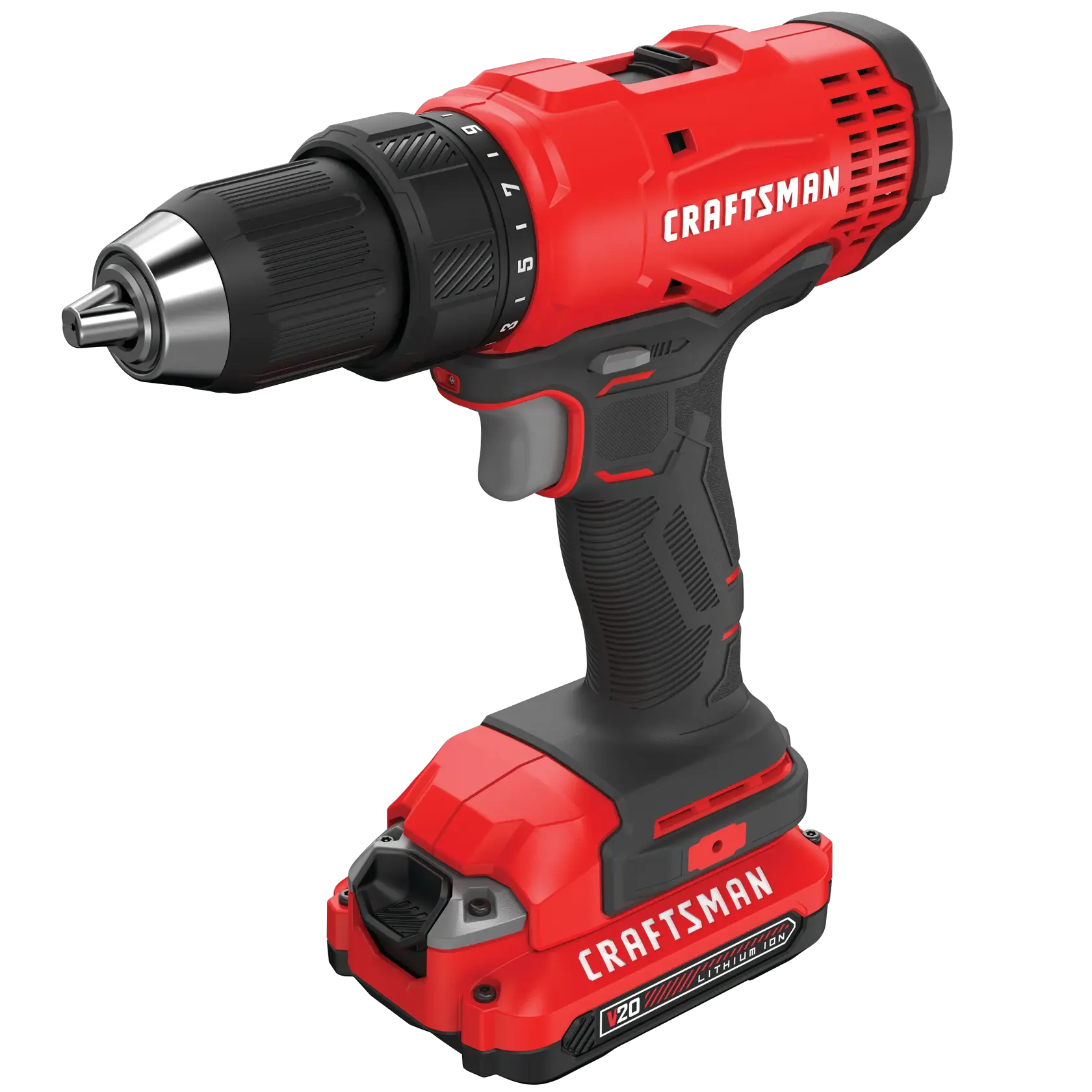 Half inch cordless drill and driver kit 2 batteries.