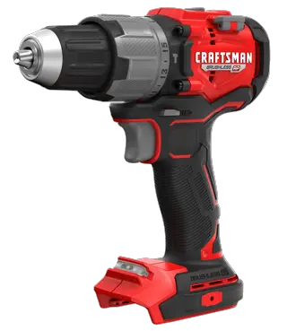 V20* Brushless RP Hammer Drill/Driver without a battery on a white background