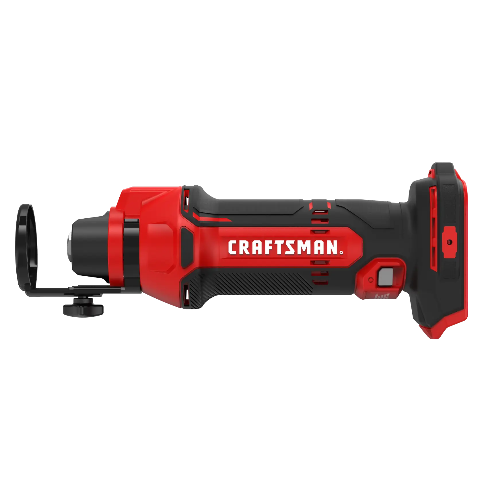 View of CRAFTSMAN Angle Grinder on white background