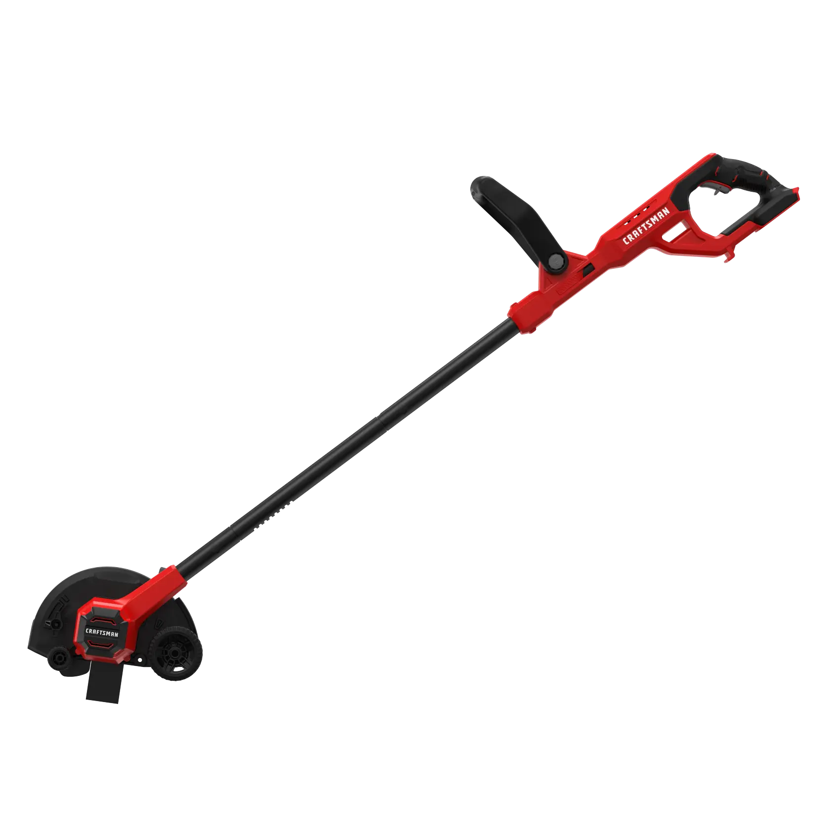 Right profile of cordless edger tool only.