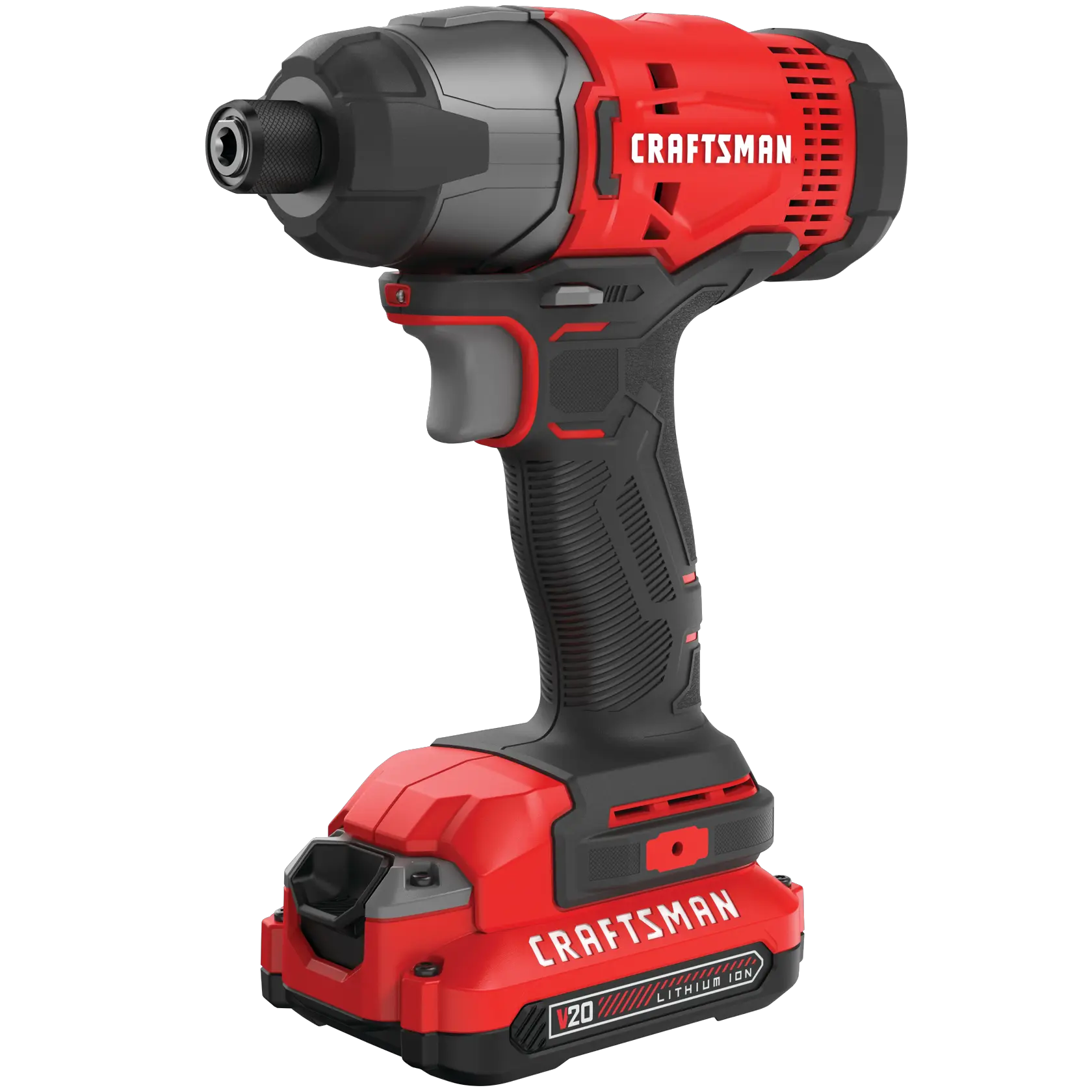 20 volt cordless quarter inch impact driver kit 2 batteries.